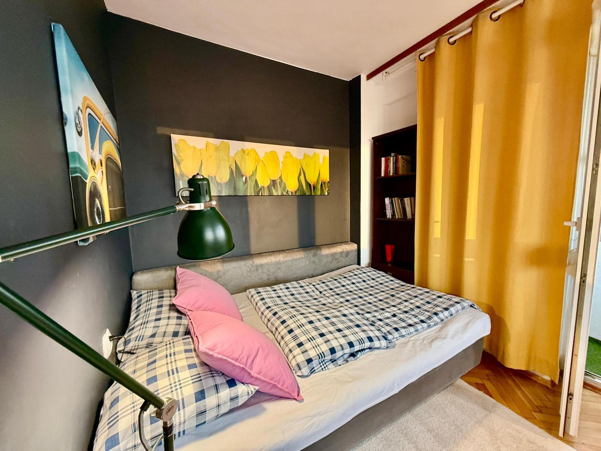 Super Apartment Yellow 2X Metro Fast Wifi 1 Gbs Netflix Panorama Miasta 바르샤바 외부 사진